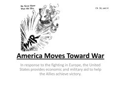 America Moves Toward War