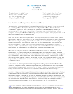 December 9, 2016 President-elect Donald J. Trump Trump