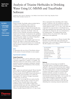 Analysis of Triazine Herbicides in Drinking Water Using LC