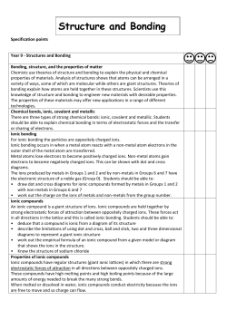 Structure and Bonding