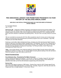 pne announces largest fair promotions program in 103