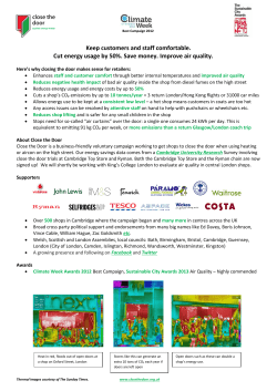 Keep customers and staff comfortable. Cut energy