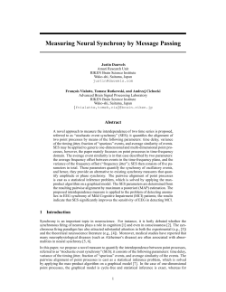 Measuring Neural Synchrony by Message Passing
