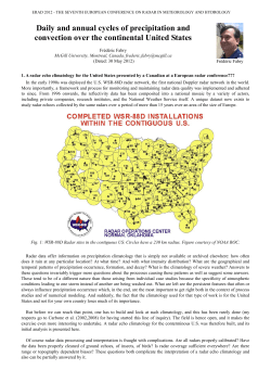 Daily and annual cycles of precipitation and convection over the