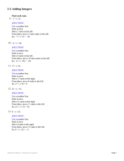 2-2 Adding Integers - Waukee Community School District Blogs