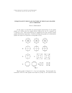 inequivalent regular factors of regular graphs on 8 vertices