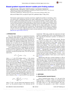 Biased gradient squared descent saddle point finding method