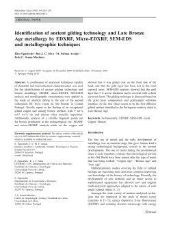 Identification of ancient gilding technology and Late Bronze Age