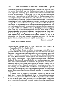 Review of The Communist Theory of Law by Hans Kelsen