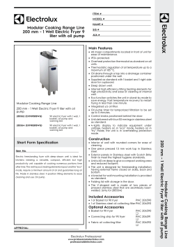 200 mm - 1 Well Electric Fryer 9 liter with oil pump