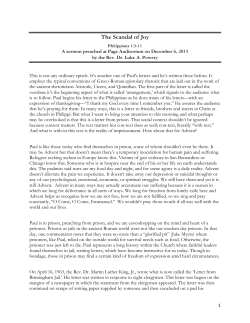 The Scandal of Joy - Duke University Chapel