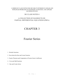 CHAPTER 3 Fourier Series