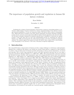 The importance of population growth and regulation in human life