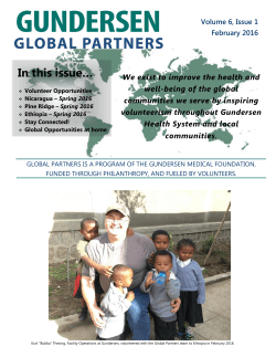 February 2016 - Gundersen Health System