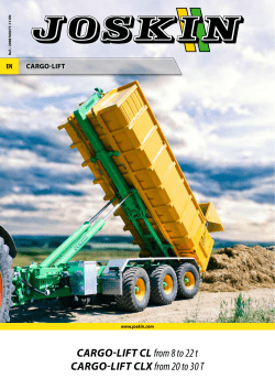 CARGO-LIFT CL from 8 to 22 t CARGO