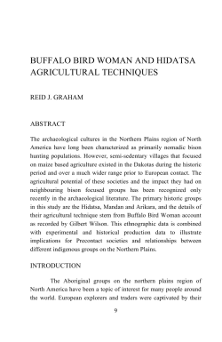 BUFFALO BIRD WOMAN AND HIDATSA AGRICULTURAL TECHNIQUES