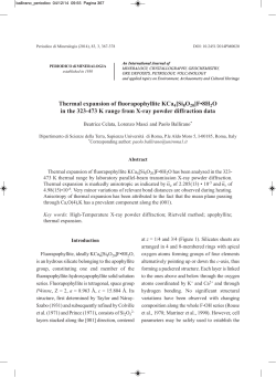 Thermal expansion of fluorapophyllite KCa4[Si8O20]F&bull;8H2O in the