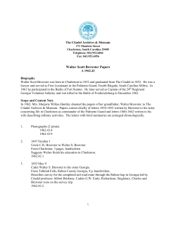 1 Walter Scott Brewster Papers