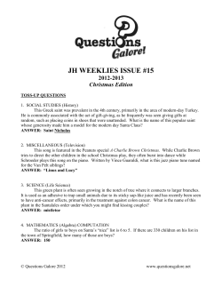 JH WEEKLIES ISSUE #15