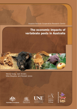 The economic impacts of vertebrate pests in Australia