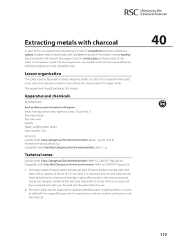 40 Extracting metals with charcoal