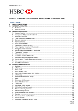 PUBLIC 1 of 42 GENERAL TERMS AND CONDITIONS FOR