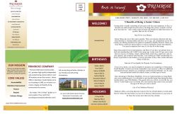 Newsletter - Primrose Retirement Communities