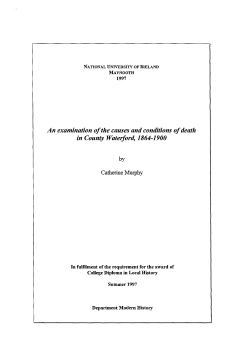 An examination of the causes and conditions of death in County