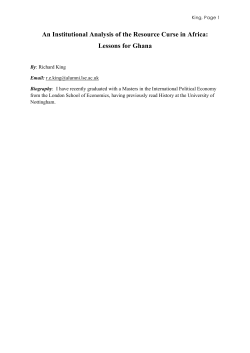 An Institutional Analysis of the Resource Curse in Africa