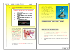GCSE P1 1.5.3 Sound