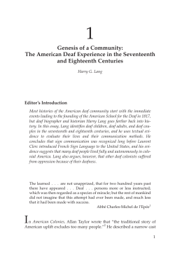 chapter one - Gallaudet University Press