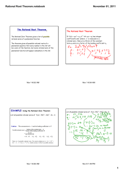 Rational Root Theorem.notebook