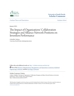 The Impact of Organizations` Collaboration Strategies and Alliance