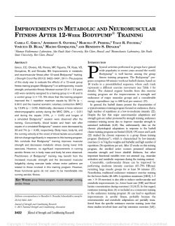 improvements in metabolic and neuromuscular