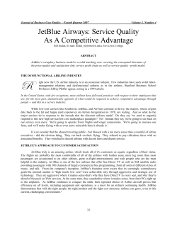 JetBlue: Flying through the Obstacles of a Dysfunctional Marketplace