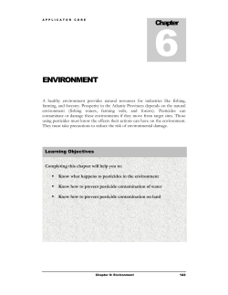Chapter 6. - Environment - Department of Environment and Climate