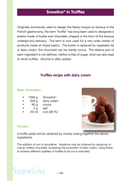 Snowline&reg; in Truffles
