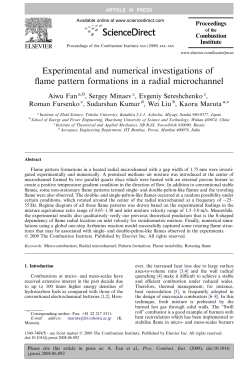Experimental and numerical investigations of flame pattern