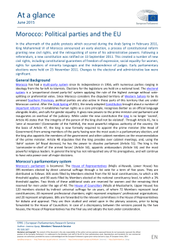 Morocco: Political parties and the EU