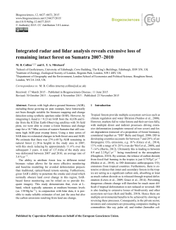 Integrated radar and lidar analysis reveals extensive loss of