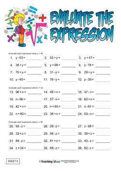 Evaluate the Expression