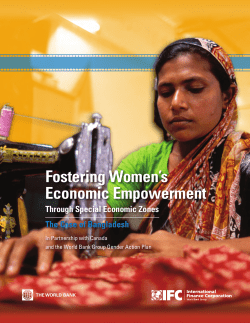 Fostering Women`s Economic Empowerment