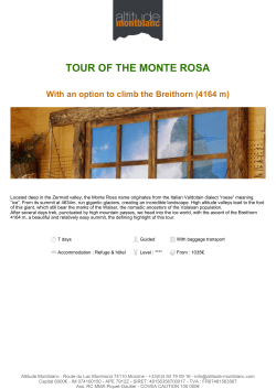 tour of the monte rosa
