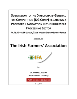 independent report - Irish Farmers` Association
