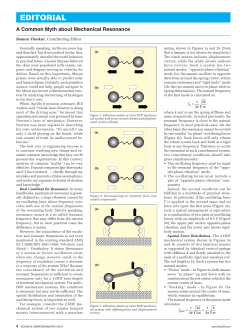 A Common Myth about Mechanical Resonance