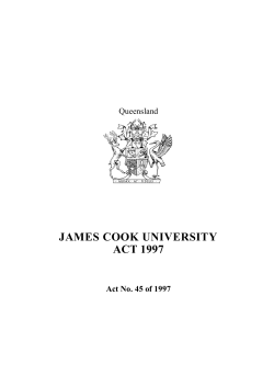 James Cook University Act 1997