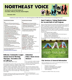 November 2016 - Community League News