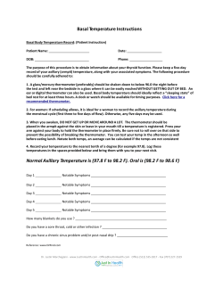 Basal Temperature Instructions