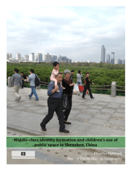 Middle-class identity formation and children`s use of public space in