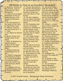 100 Books to Find on an Occultist`s Bookshelf